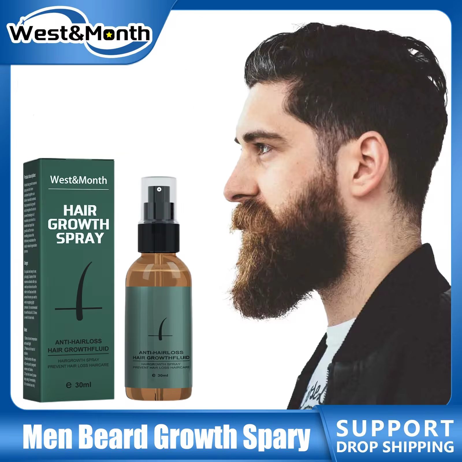 Hair Care Essential Oil Atomizing - Naturalny zestaw rolek do wzrostu brody