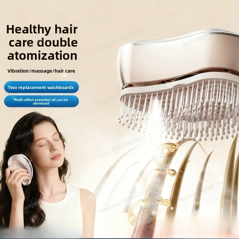 Hair Care Essential Oil Atomizing - Elektryczny masażer do włosów z rozpylaczem,