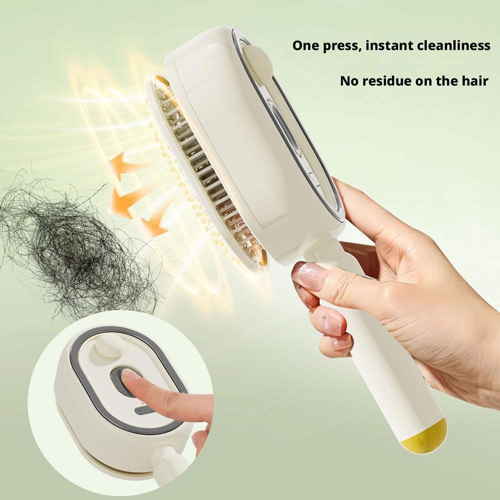 Hair Care Essential Oil Atomizing - Elektryczny grzebień do masażu z poduszką