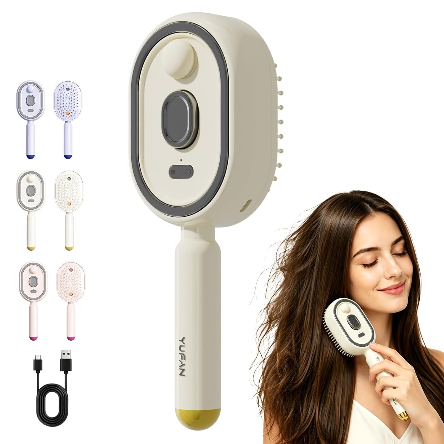 Hair Care Essential Oil Atomizing - Elektryczna szczotka z poduszką powietrzną, szczotka