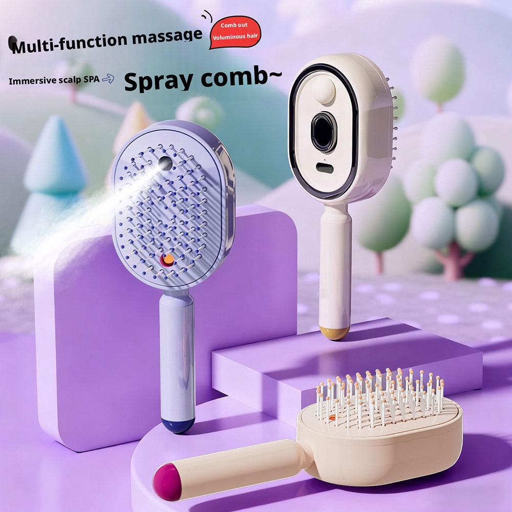 Hair Care Essential Oil Atomizing - Wielofunkcyjna szczotka do masażu z atomizacją