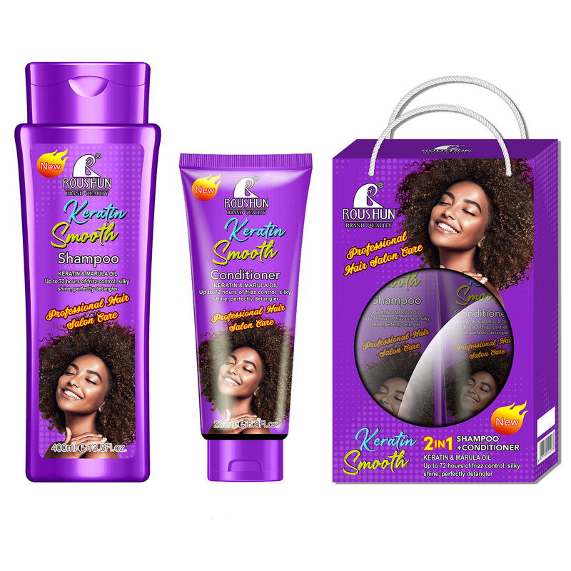 Hair Care Conditioner - Zestaw szamponu i odżywki keratynowej Oczyszcza