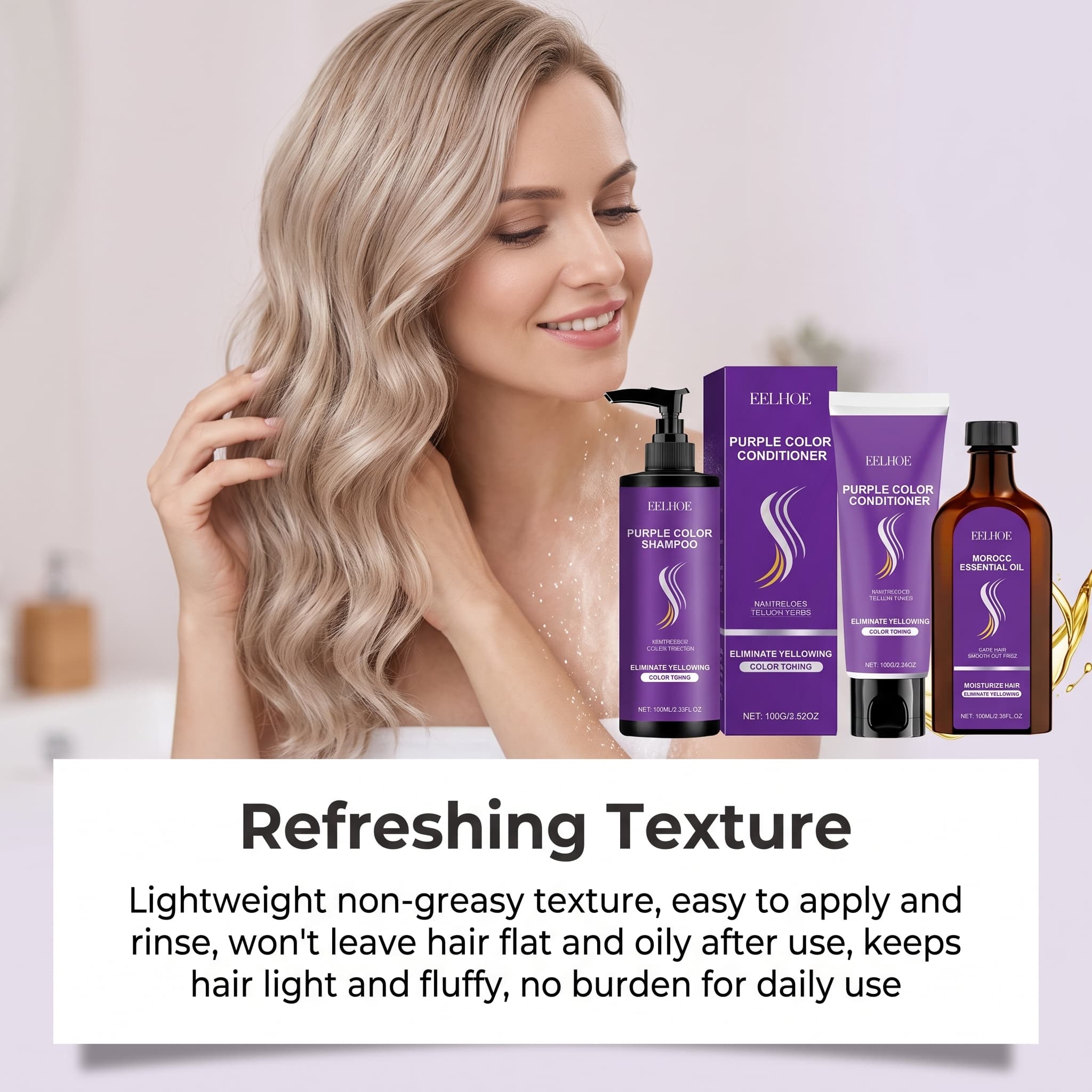 Zestaw szamponu fioletowego z  – Hair Care Conditioner recenzja i cena